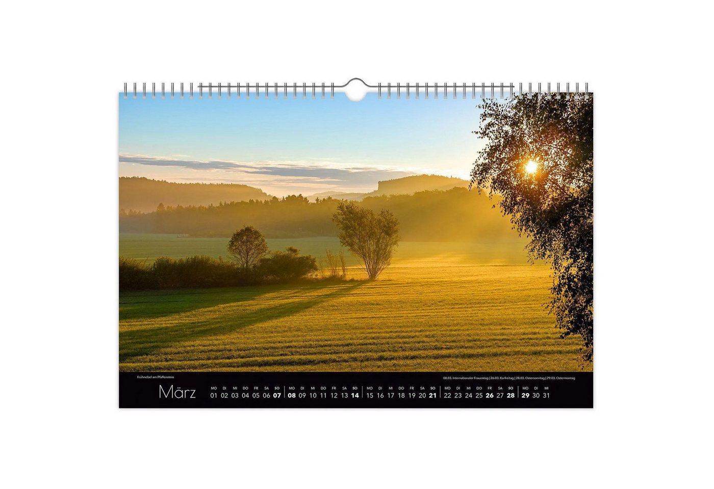 Wandkalender Kalender Faszinierende Sächsische Schweiz 2027 Bild 3