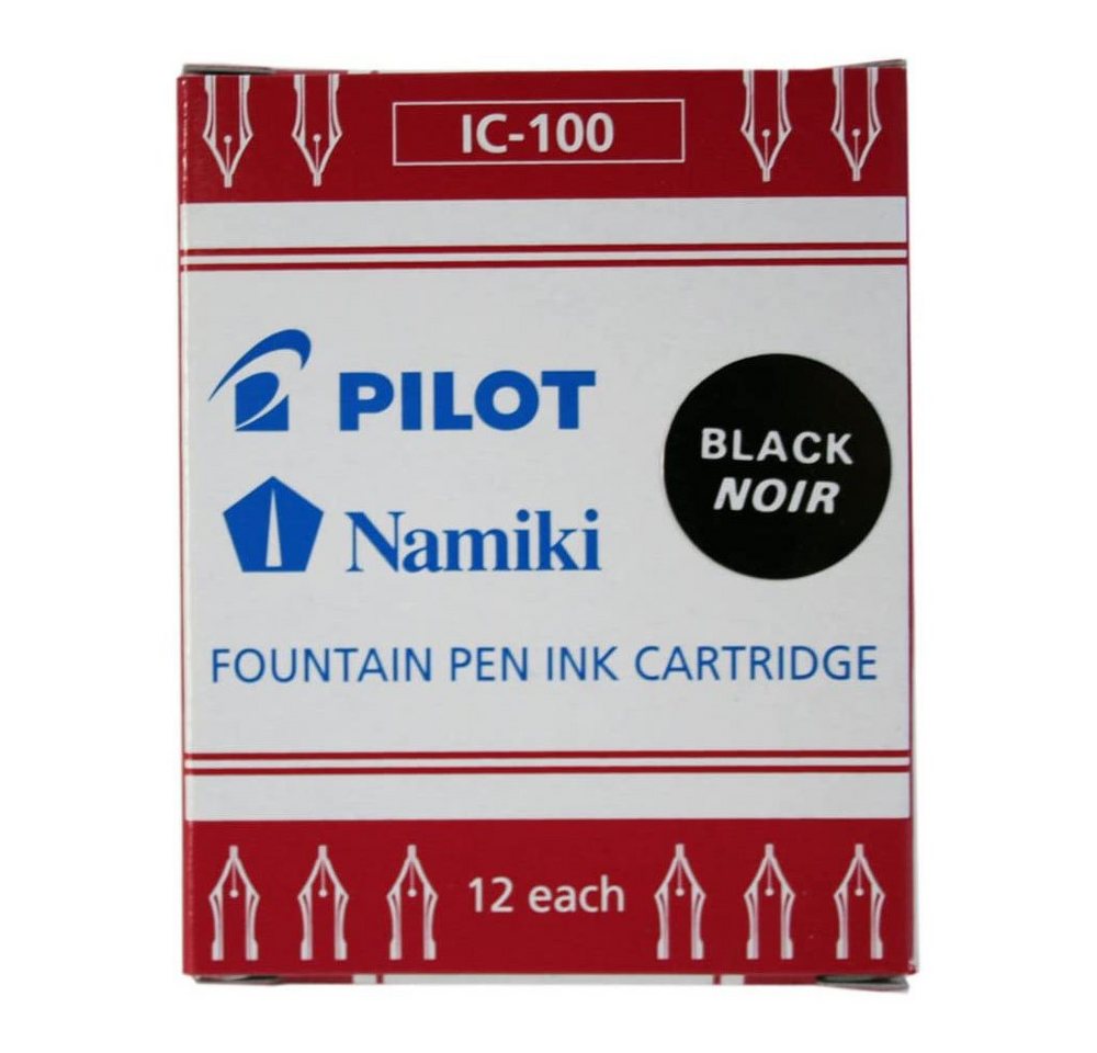 PILOT Füllfederhalter PILOT Tintenpatronen Namiki, für Füllhalter Capless, schwarz
