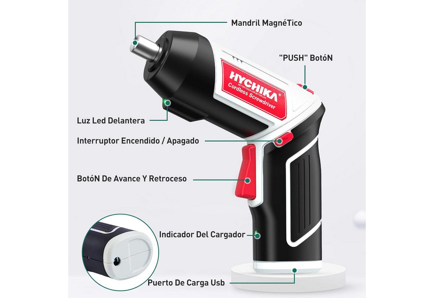 HYCHIKA Akku-Schraubendreher HYCHIKA Cordless Screwdriver Bild 4