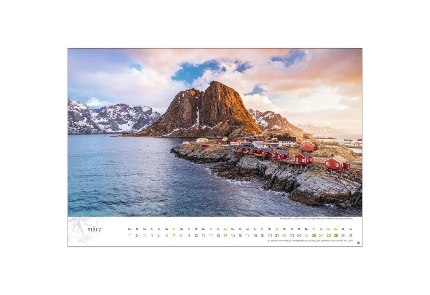 HEYE Wandkalender Hurtigruten Globetrotter Kalender 2027 - Von unberührten Fjorden...