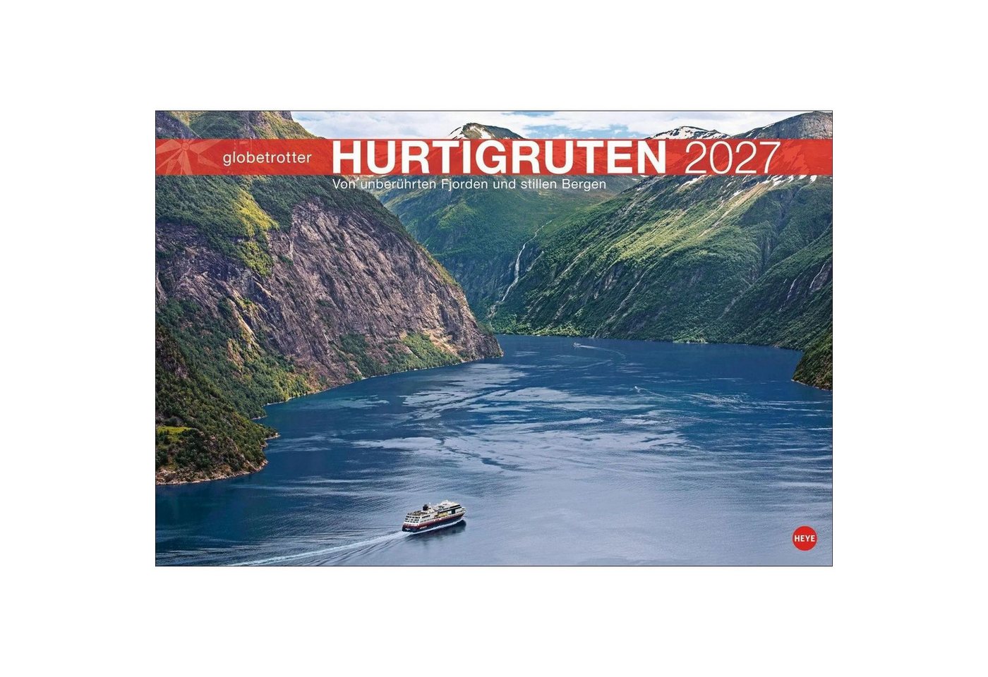 HEYE Wandkalender Hurtigruten Globetrotter Kalender 2027 - Von unberührten Fjorden... Bild 3