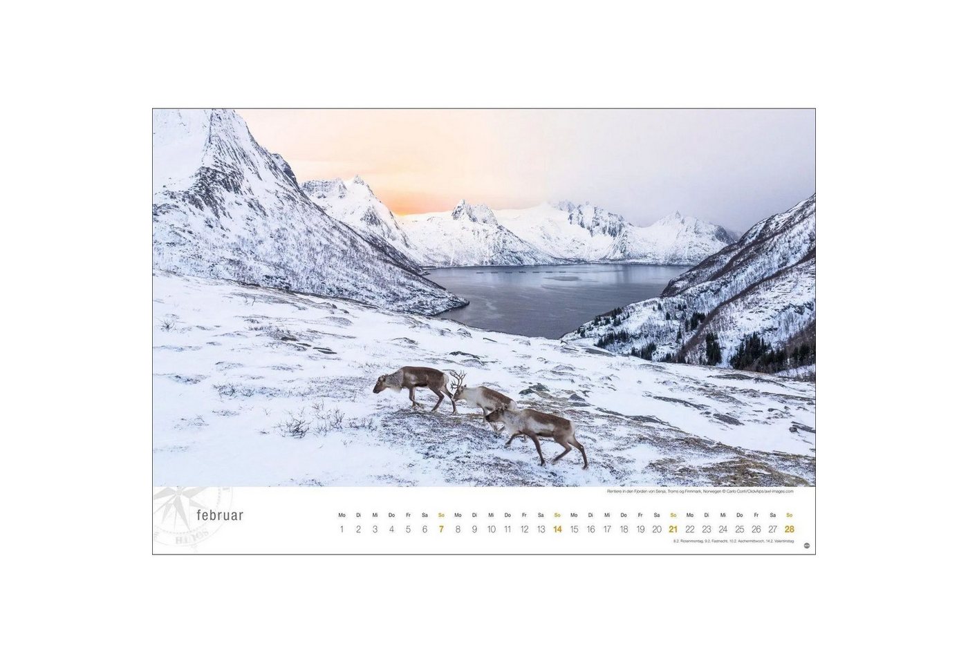 HEYE Wandkalender Hurtigruten Globetrotter Kalender 2027 - Von unberührten Fjorden... Bild 4