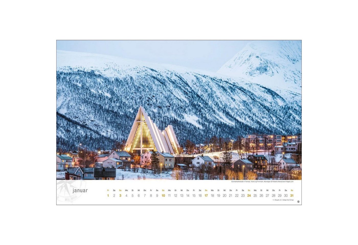 HEYE Wandkalender Hurtigruten Globetrotter Kalender 2027 - Von unberührten Fjorden... Bild 5