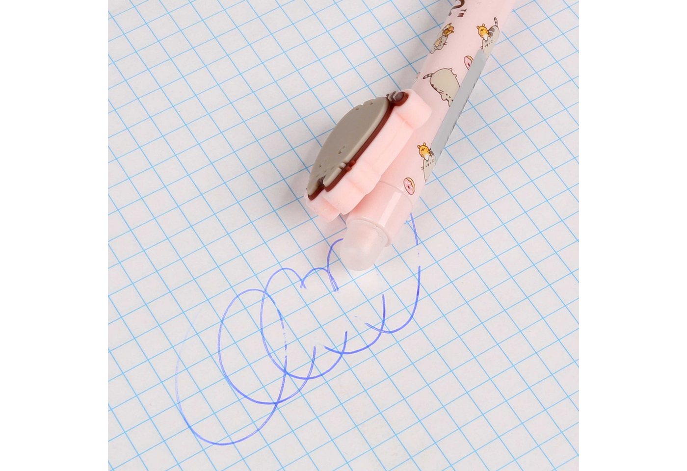 Pusheen Gelschreiber Pusheen Gelschreiber mit Radiergummi, radierarbar, blau, 0,5 mm Bild 3