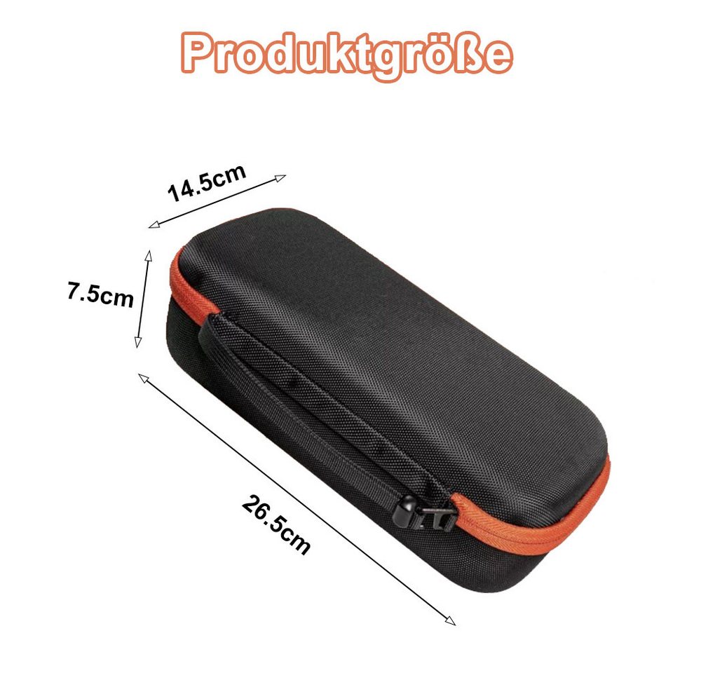 AFKSMILE Gerätebox Hartschalen-Mikrofontasche for JBL PartyBox Wireless Mic, für Karaoke, Für 2 Mikrofone, Empfänger, Adapter und Kabel, für DJs und Reisen Bild 4