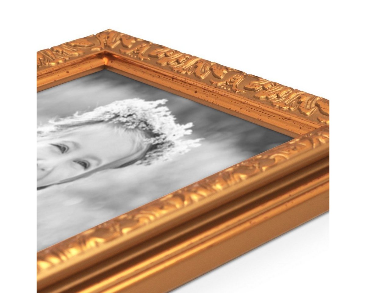 PHOTOLINI Bilderrahmen 2er Set Kunststoff-Rahmen im nostalgischen Ornament-Design Bild 4