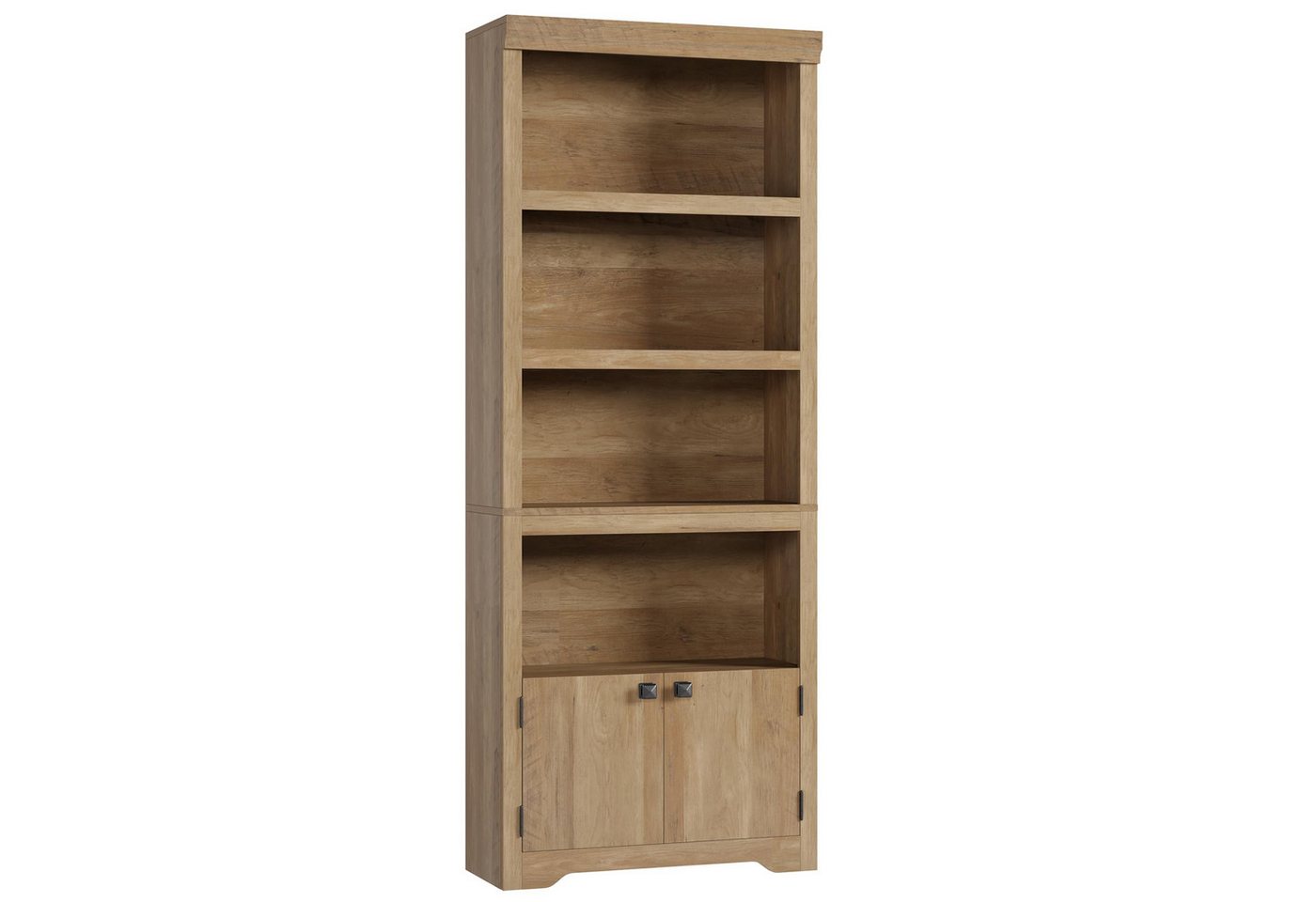 GarveeMore Bücherregal 5-stöckiger Bücherschrank mit 2 Türen, verstellbare Einlegeböden, wasserdichte Oberfläche, multifunktionales Standregal mit Kippschutz Bild 4
