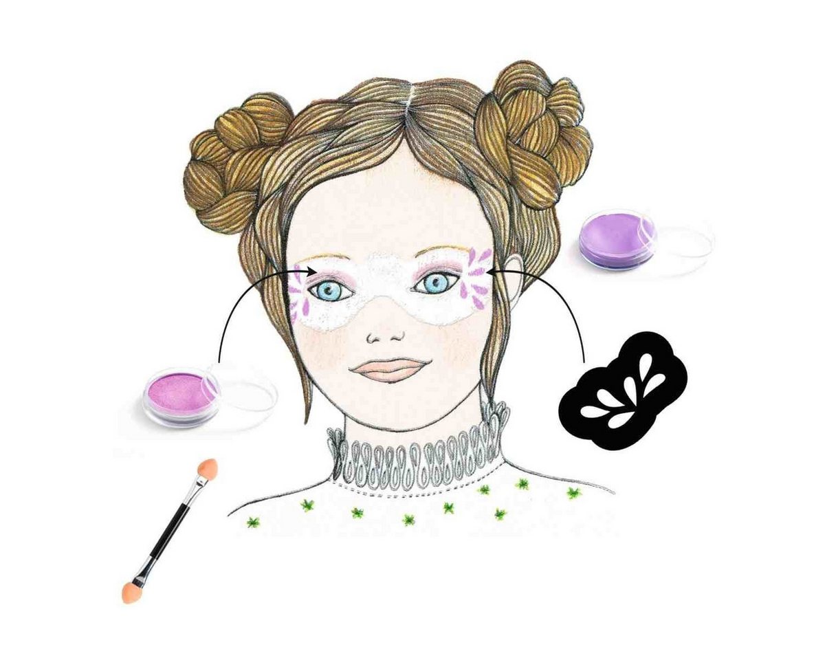 DJECO Kreativset Schminken Schmetterling Kreativset für Kinder Bild 2