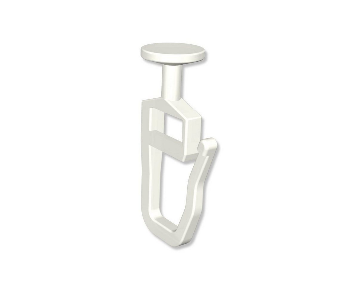 INTERDECO Gardinengleiter Rundkopf-Gleiter, für Gardinenschienen und Innenläufe bis 5,6 mm Nutbreite, (300-St., Packung), Kunststoff