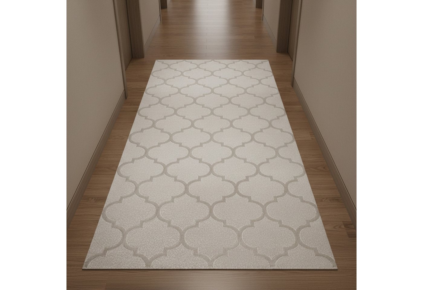 TeppichHome24 Teppich Wohnzimmerteppich Marokkanisches Muster in Beige, rechteckig