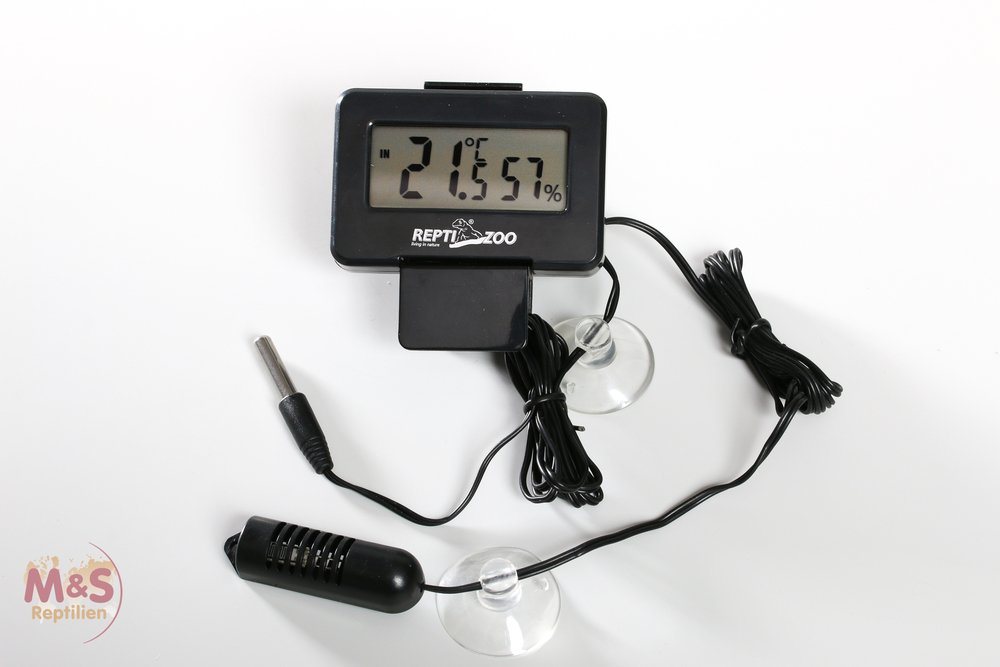 ReptiZoo Terrarium Reptizoo Thermo-/Hygrometer mit Fühler SH126 WEEE RegNr. 82392108