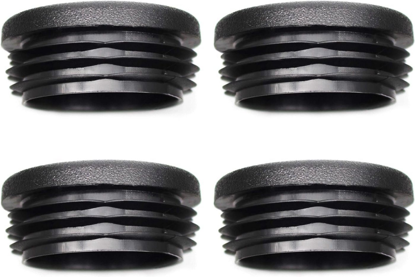 Enkotrade Endkappe Lamellenstopfen rund, (21-St), Schwarz, Rund, 30 mm, UV-beständig. Made in Germany