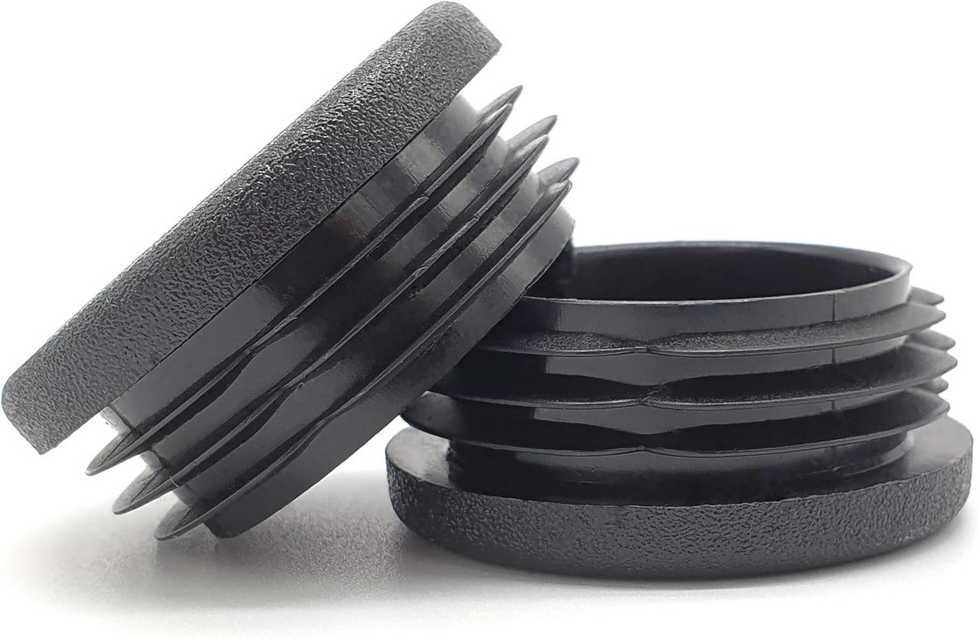 Enkotrade Endkappe Lamellenstopfen rund, (21-St), Schwarz, Rund, 30 mm, UV-beständig. Made in Germany Bild 2