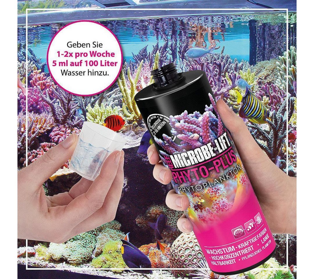 ARKA Biotechnologie GmbH Terrarien-Substrat Microbe-Lift Phyto-Plus - Pflanzliches Plankton Korallenfutter