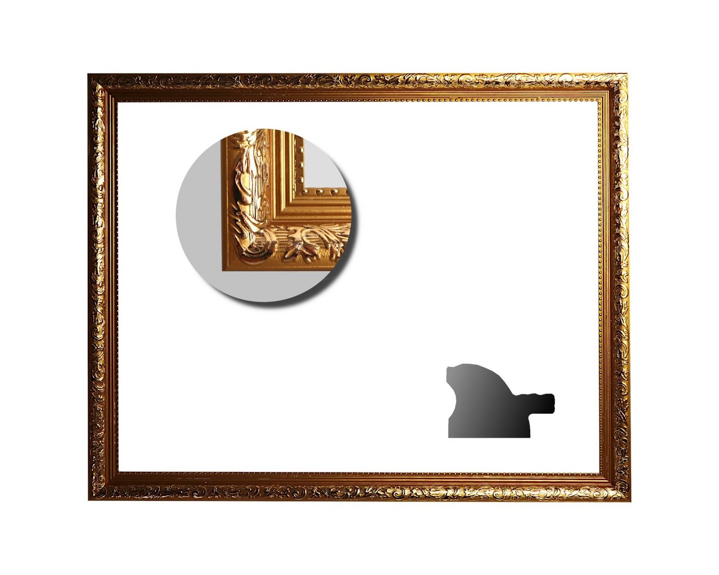 Bilderrahmen Neumann Bilderrahmen Klassische Eleganz für Ihr Zuhause: Barockrahmen in Gold 22mm Profil Bild 3