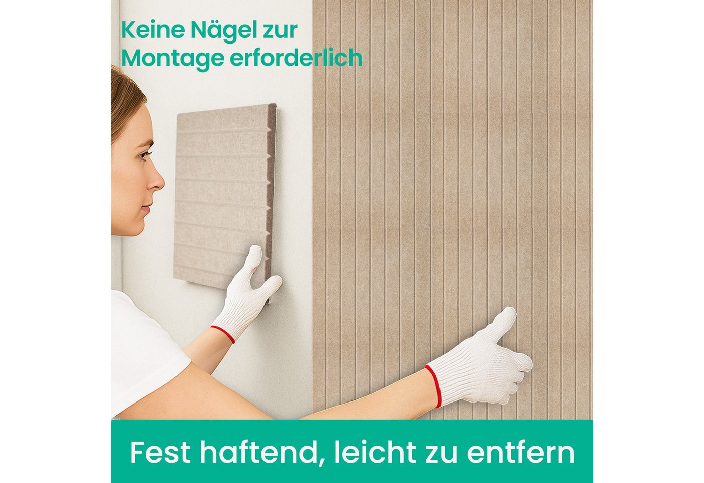 Youyijia Bastelfilz 12 Stück Filz Pinnwand mit 60 Pinnnadeln Selbstklebende Filzboard Bild 4