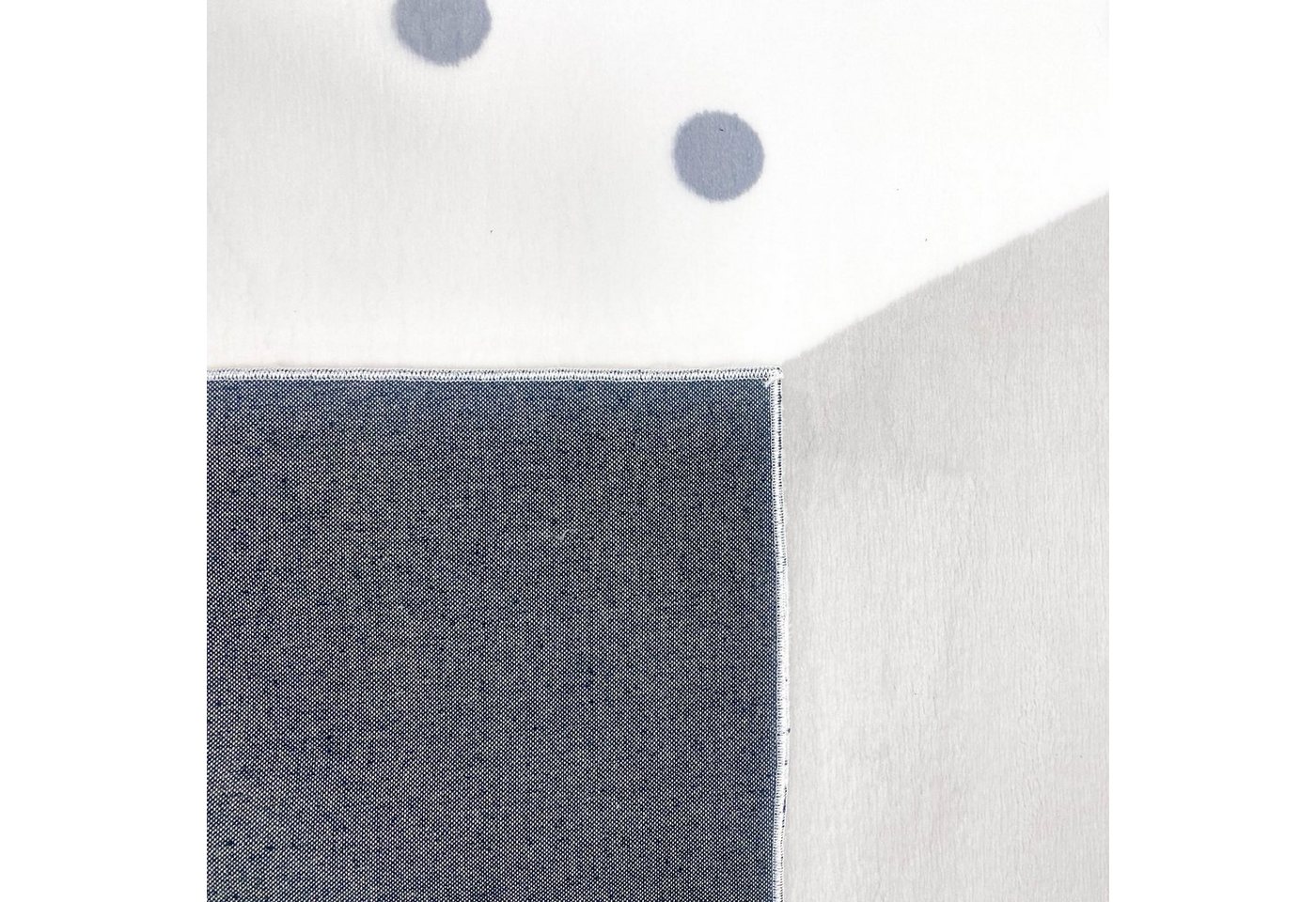 Carpetia Kinderteppich Kinderzimmer-Teppich mit Herz-Pünktchen creme grau, rechteckig, Höhe: 18 mm Bild 3