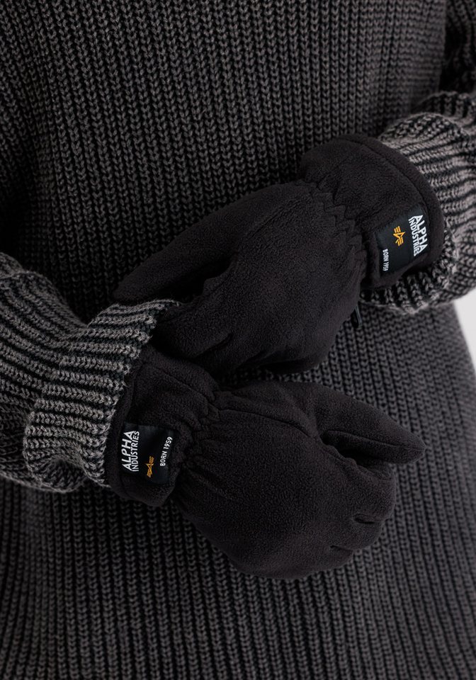Alpha Industries Multisporthandschuhe Label Fleece Gloves Bild 3