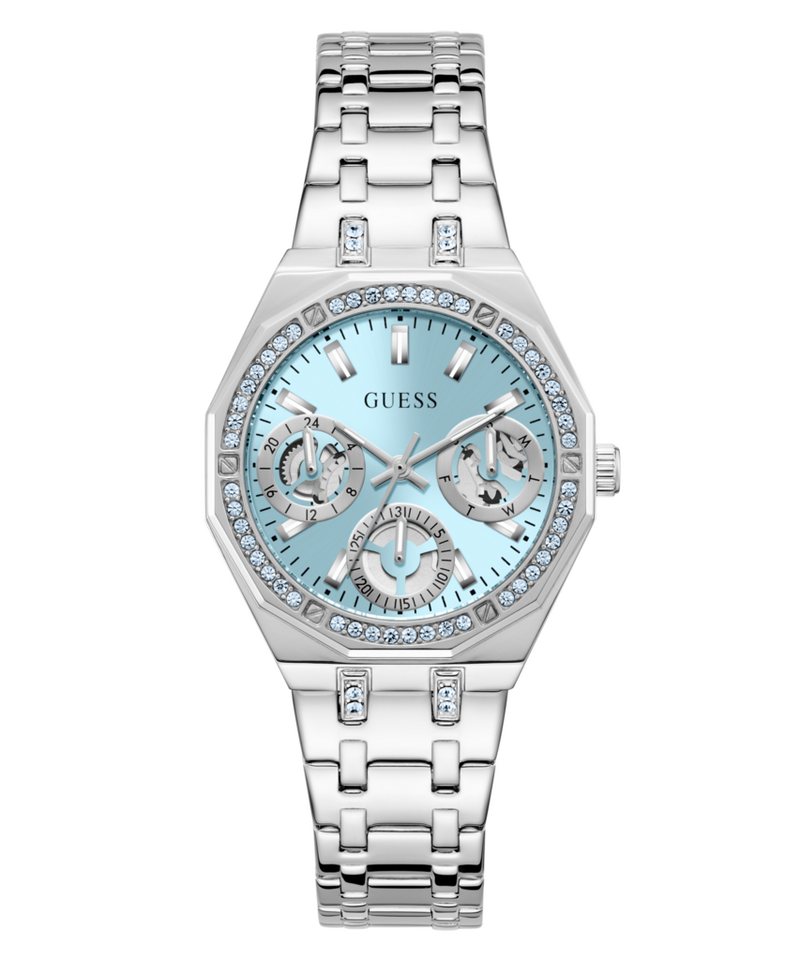 Guess Multifunktionsuhr QUINN GW1009L1, Quarzuhr, Armbanduhr, Damenuhr, Edelstahlarmband, Datum Bild 4