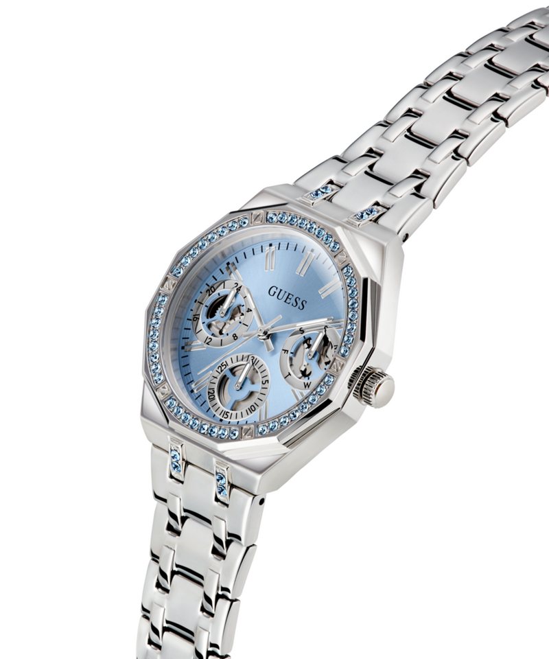 Guess Multifunktionsuhr QUINN GW1009L1, Quarzuhr, Armbanduhr, Damenuhr, Edelstahlarmband, Datum Bild 5