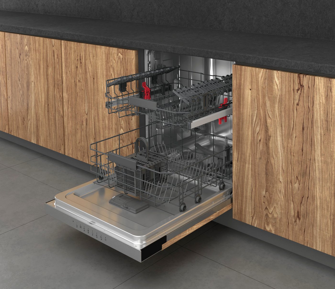 BAUKNECHT teilintegrierbarer Geschirrspüler OBBC Ecostar2 5320, 8,9 l, 14 Maßgedecke, ActiveDry – automatische Türöffnung für bessere Trockungsergebnisse Bild 4