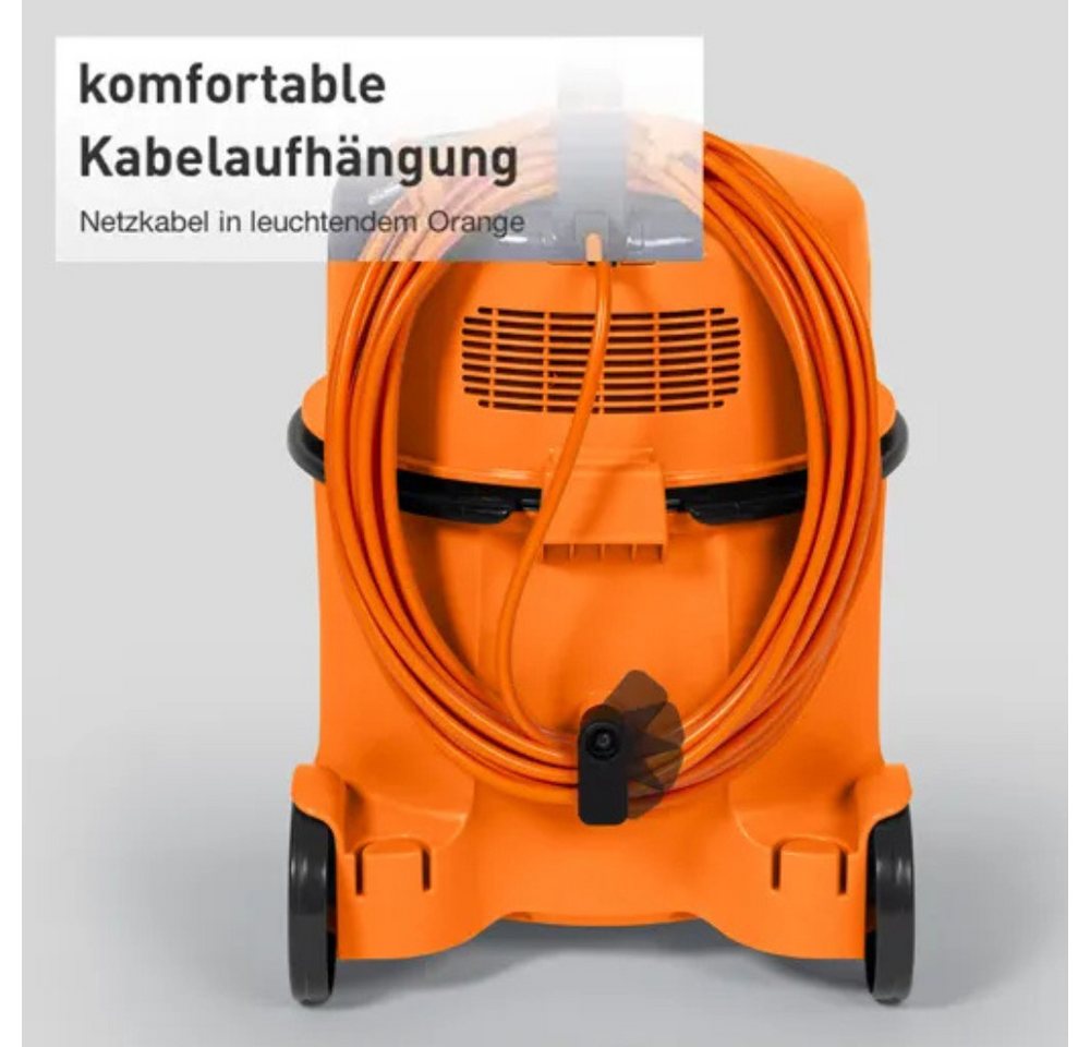 Hitachi Bodenstaubsauger CV-400 PRO OR, beutellos, 7,5L Tank, HEPA, 13m Radius, 880 W, beutellos, 13 m Aktionsradius, Möbel- und Kantenschutz, 7,5 Liter Staubtank Bild 2