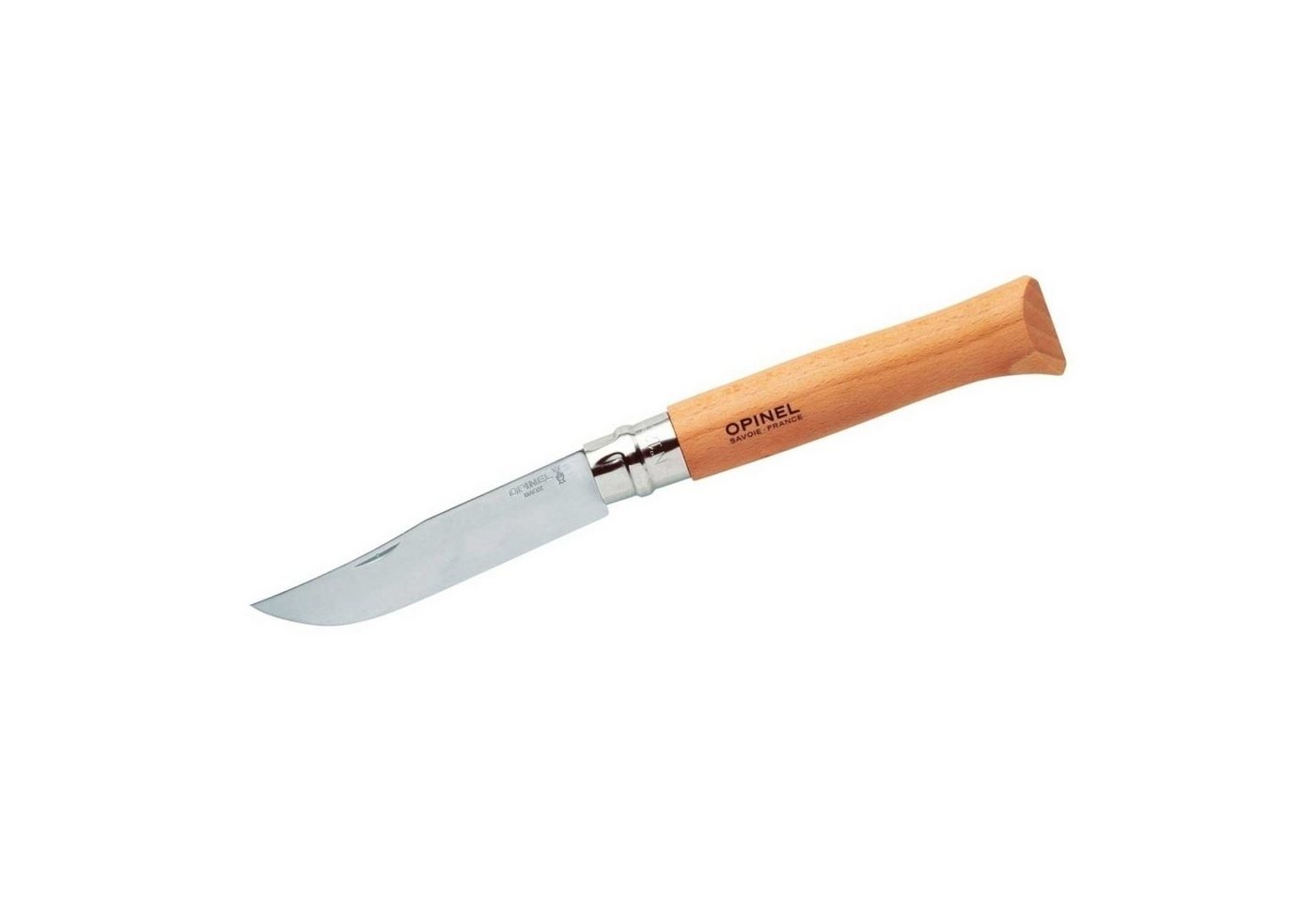 Opinel Taschenmesser Opinel Taschenmesser Buchenholz Griff, Größe No 12, rostfreier Stahl, (1 St)