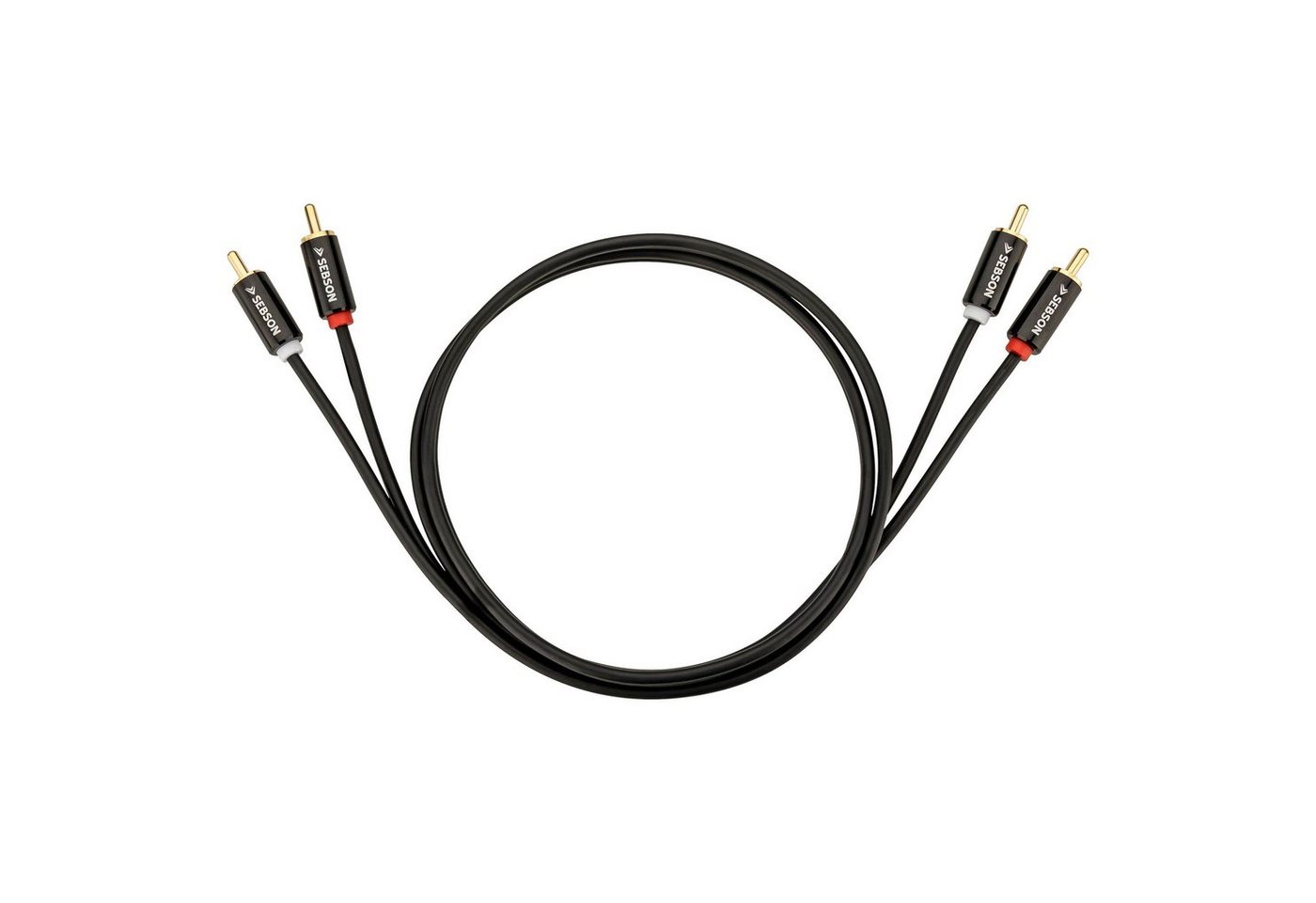 SEBSON Cinch Kabel 3m - 2x Chinch zu 2x Cinch Stecker RCA - AUX Audio Kabel Optisches-Kabel, (300 cm) Bild 4