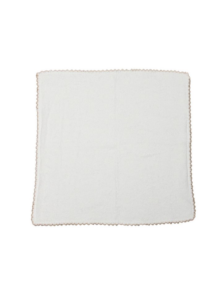 bistyle Spucktuch Spucktücher mit Spitzenrand für Babys 28x28cm aus Frottee, (Set, 6-tlg., 6er Pack), Handtuchstoff mit Spitzenrand, saugstark