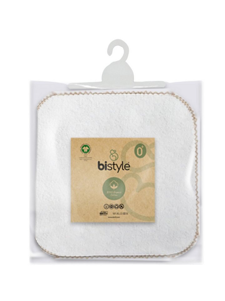 bistyle Spucktuch Spucktücher mit Spitzenrand für Babys 28x28cm aus Frottee, (Set, 6-tlg., 6er Pack), Handtuchstoff mit Spitzenrand, saugstark Bild 3