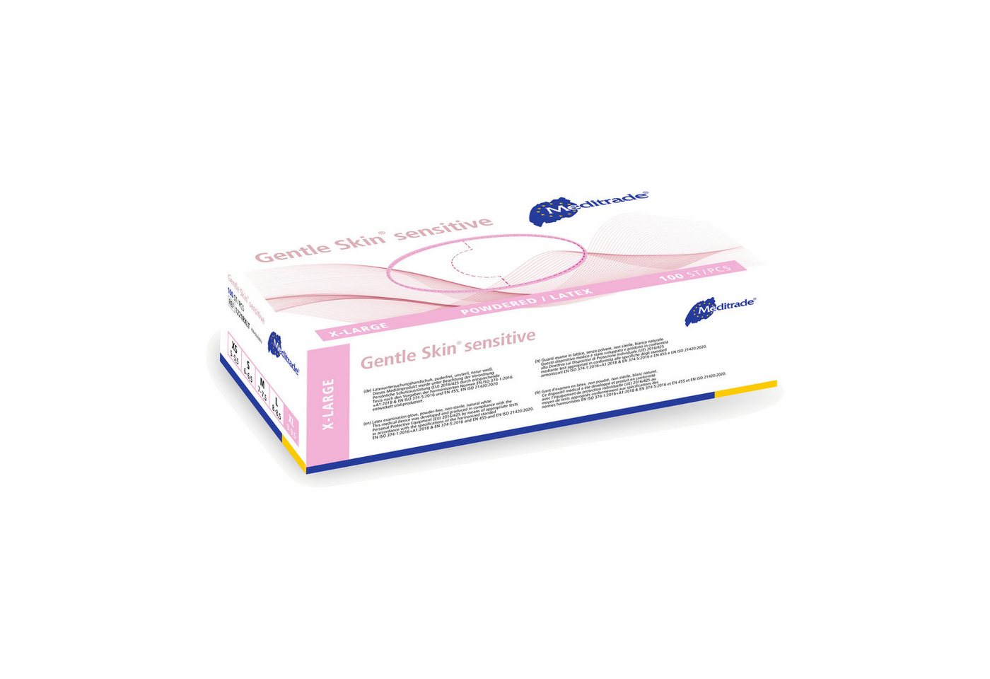 MediTrade Latexhandschuhe Meditrade Gentle Skin sensitive - Latex-Untersuchungshandschuhe