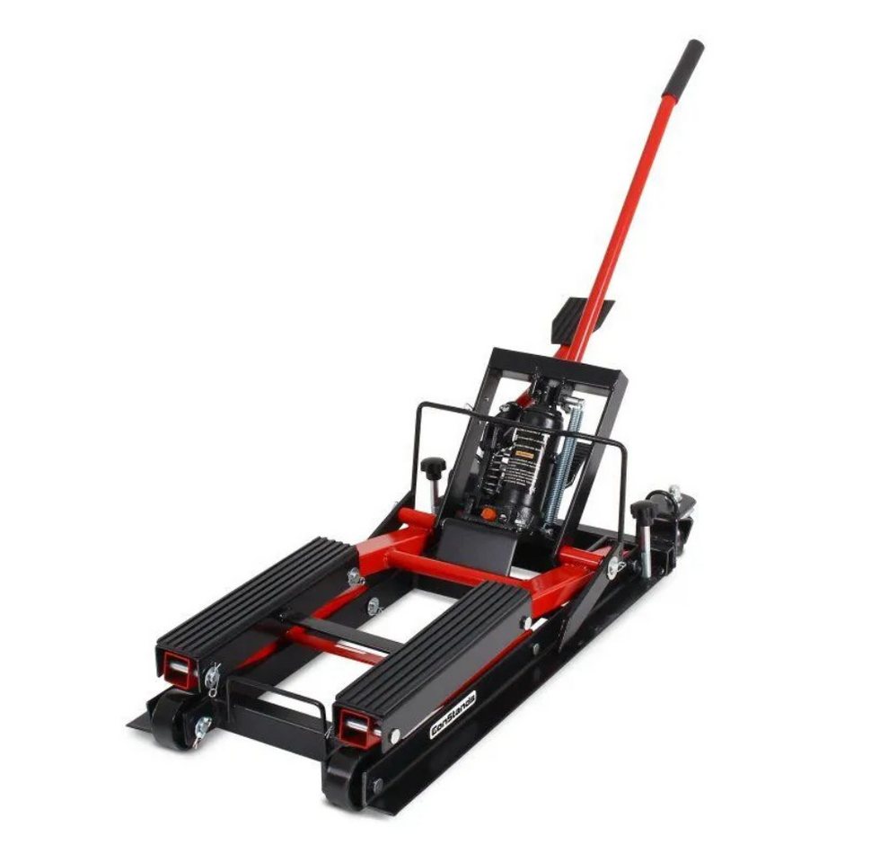 ConStands Motorradheber Motorrad Hebebühne Scherenheber Hydraulik-Lift # L schwarz-rot