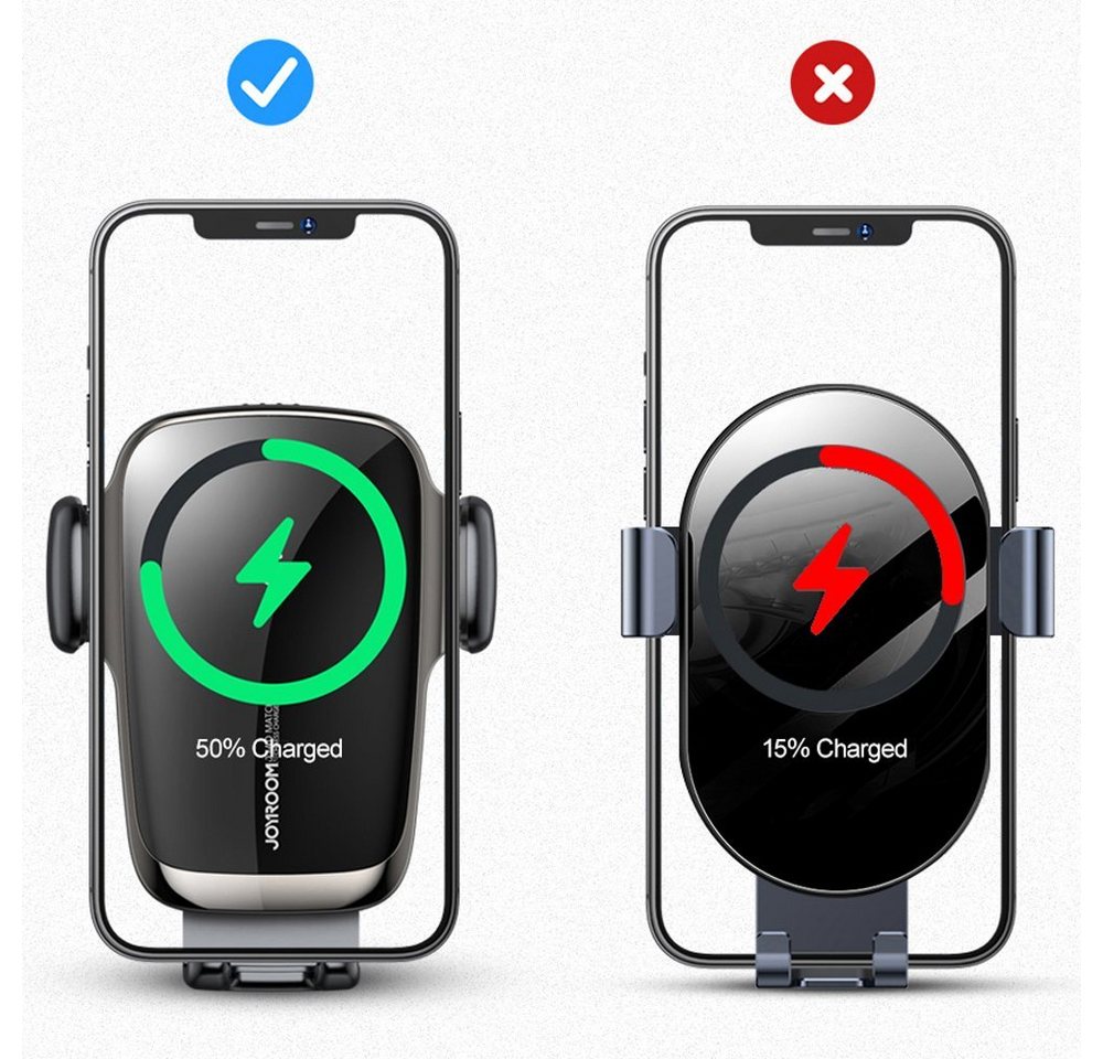 JOYROOM Wireless 15W automatische KFZ-Ladegerät+Halter Wireless Charger Bild 4