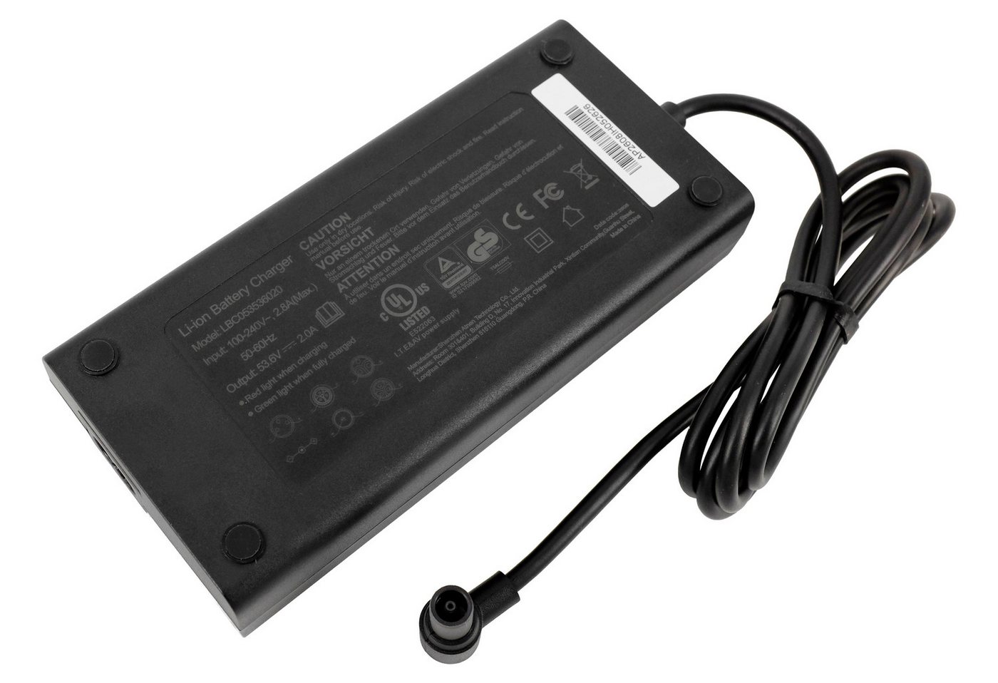 PowerSmart Batterie-Ladegerät (53,6V 2A für Xiaomi Electric Scooter 6 Pro) Bild 4