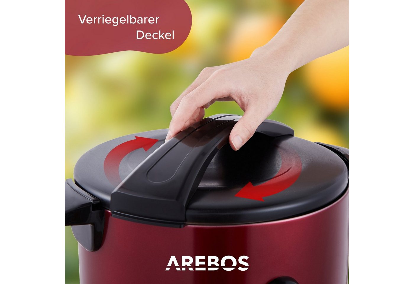 Arebos Einkoch- und Glühweinautomat 20 L, Überhitzungsschutz, Temperatureinstellung 30-110°C, 3 Farben, 1650,00 W Bild 2