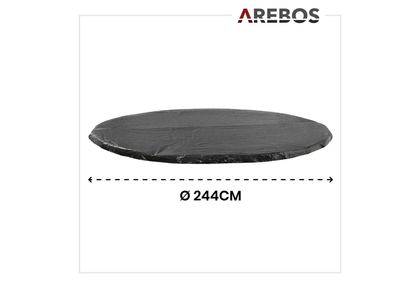 Arebos Trampolin-Abdeckplane UV-beständig, Witterungsfest, Regenschutz, Staubschutz (Packung) Bild 2