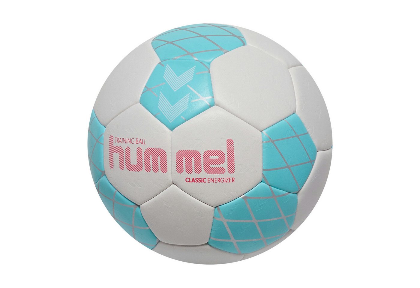 hummel Handball hmlClassic Energizer HB (Größe 0) weiss/blau/silber - 1 Stück Bild 2