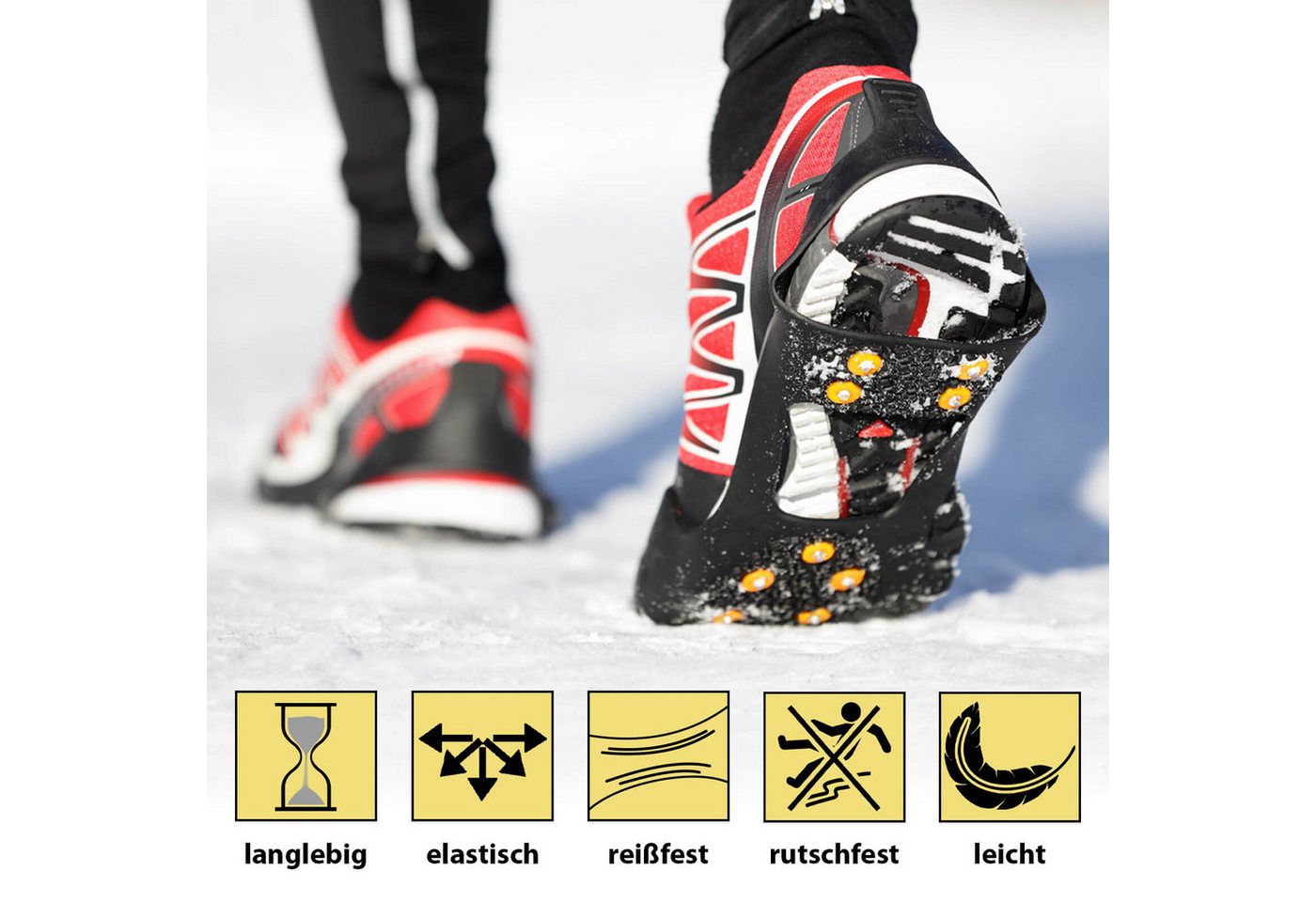 ALPIDEX Spikes ALPIDEX Anti Rutsch Schuh Spikes Ice Grips in verschiedenen Größen Bild 3