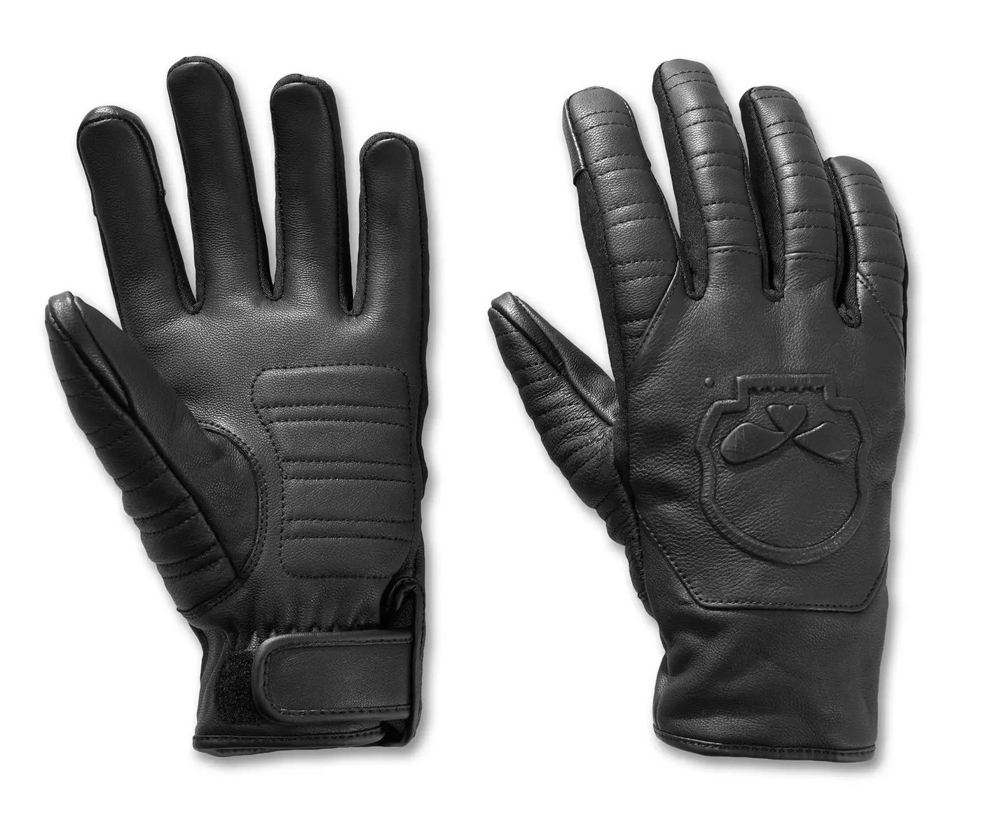 HARLEY-DAVIDSON Motorradhandschuhe Handschuhe Leder "Willie G Skull" Schwarz