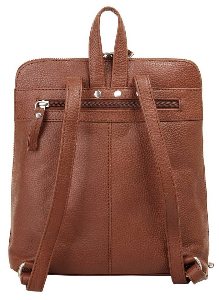 Betty Barclay Cityrucksack BETTY BARCLAY Damen echt Leder, echt Leder