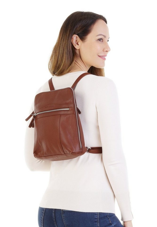 Betty Barclay Cityrucksack BETTY BARCLAY Damen echt Leder, echt Leder Bild 4