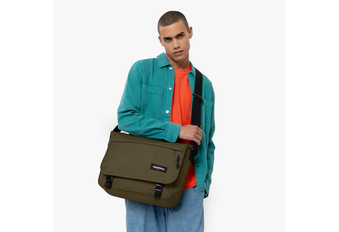 Eastpak Messenger Bag Delegate +, Umhängetasche, Schultertasche mit Trolleygurt und 17" Laptopfach Bild 5