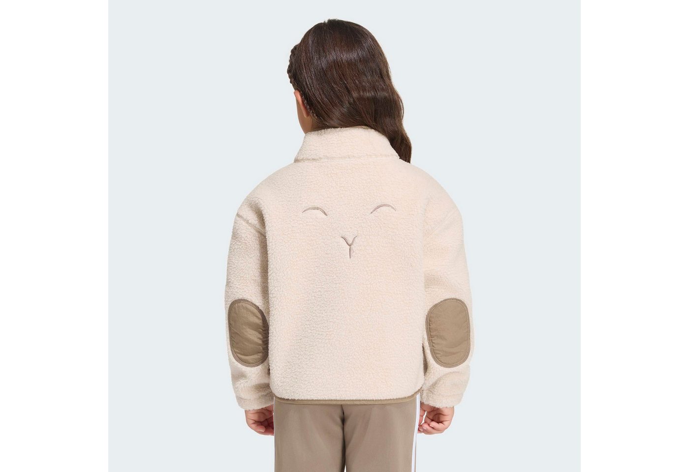 adidas Sportswear Outdoorjacke ALPAKA SHERPA für Kinder, mit Reißverschluss, aus Polyester, neutraler Schnitt Bild 2