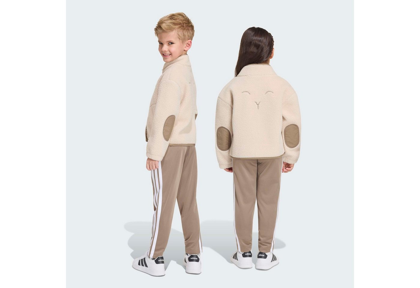 adidas Sportswear Outdoorjacke ALPAKA SHERPA für Kinder, mit Reißverschluss, aus Polyester, neutraler Schnitt Bild 3