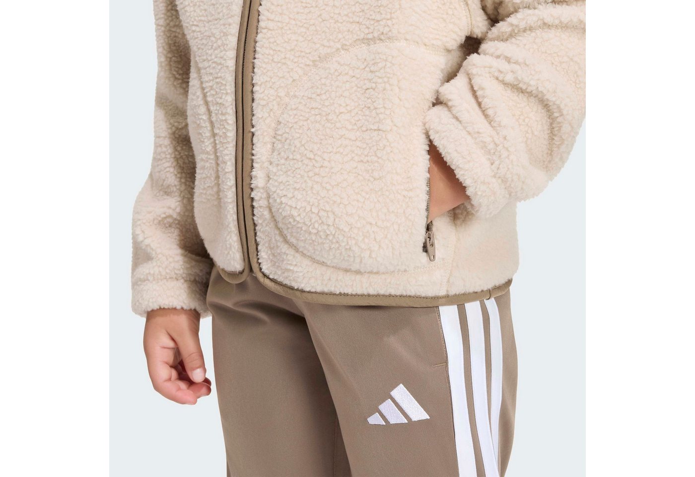 adidas Sportswear Outdoorjacke ALPAKA SHERPA für Kinder, mit Reißverschluss, aus Polyester, neutraler Schnitt Bild 5