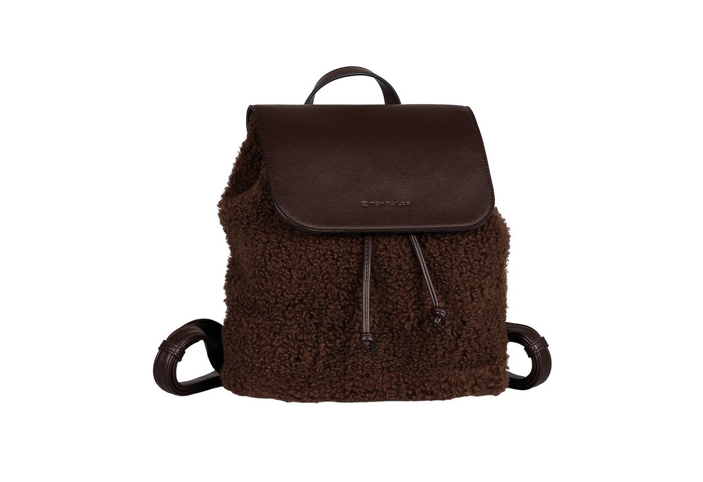 TOM TAILOR Rucksack Zelina, Damen Freizeitrucksack, Cityrucksack in Plüsch-Optik