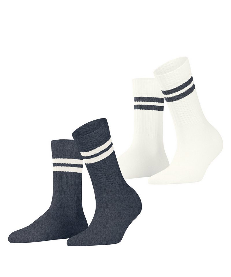 Esprit Tennissocken Tennis Stripe (2 Paar) mit Kontraststreifen, sportliches Design, perfekte Passform Bild 3