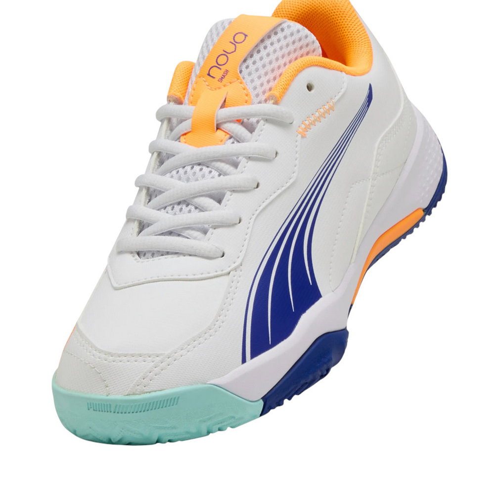 PUMA Padelschuhe Nova Smash Allcourt 2025 weiss/bunt Jungen Tennisschuh Bild 2