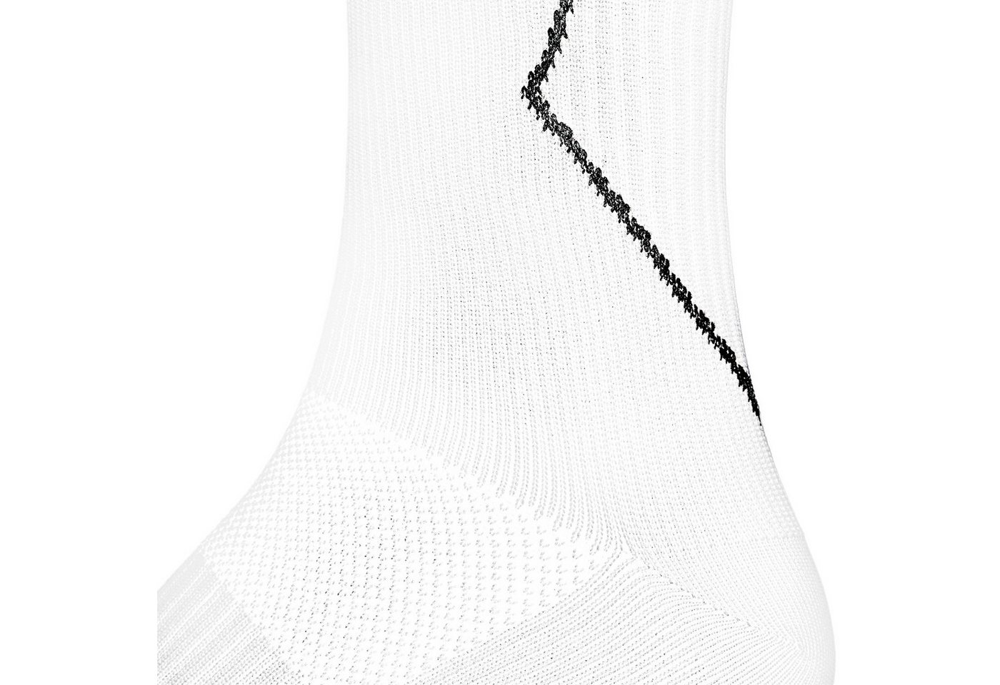 Black Snake Laufsocken Kompressionssocken Damen und Herren mit Stützzonen an Wade und Spann (Socken-Set, 2-Paar, Weiß 35/38) Atmungsaktives Funktionsmaterial mit gepolsterter Sohle und Zehennaht Bild 5