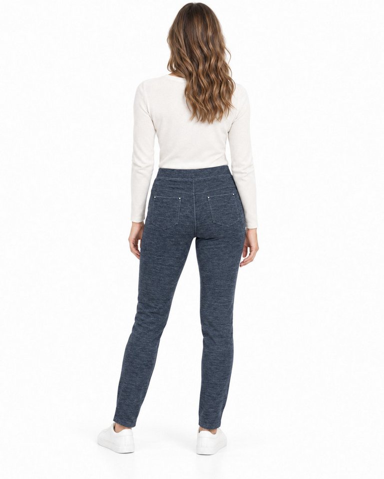 Kendindza Collection Thermohose Damen Winter gefüttert warm Thermoleggings Winterhose Stretch gefütterte Thermo Hose, Thermo Leggings Winter mit Gummibund